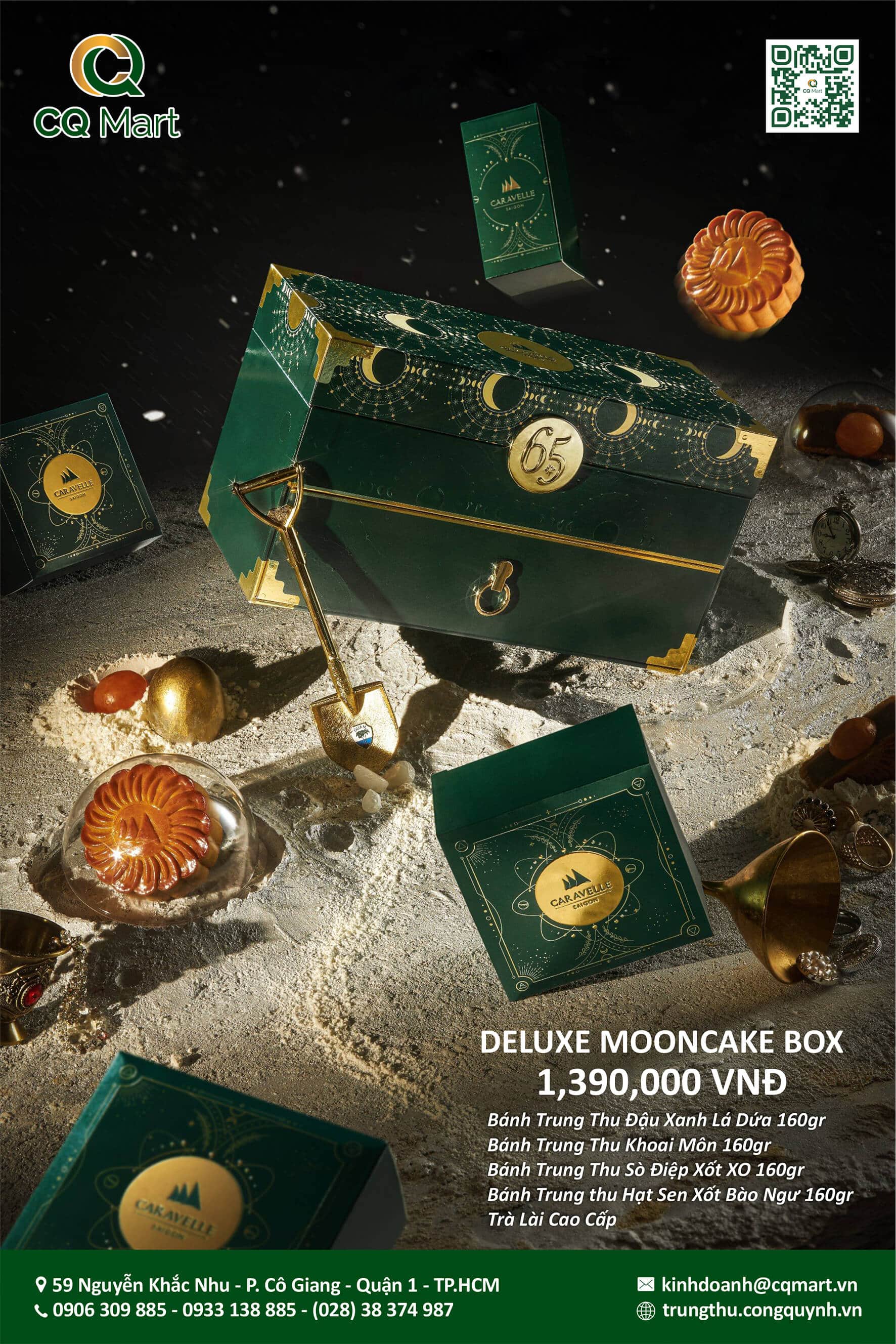 Bánh trung thu khách sạn năm sao Caravelle - Combo Deluxe Mooncake Box